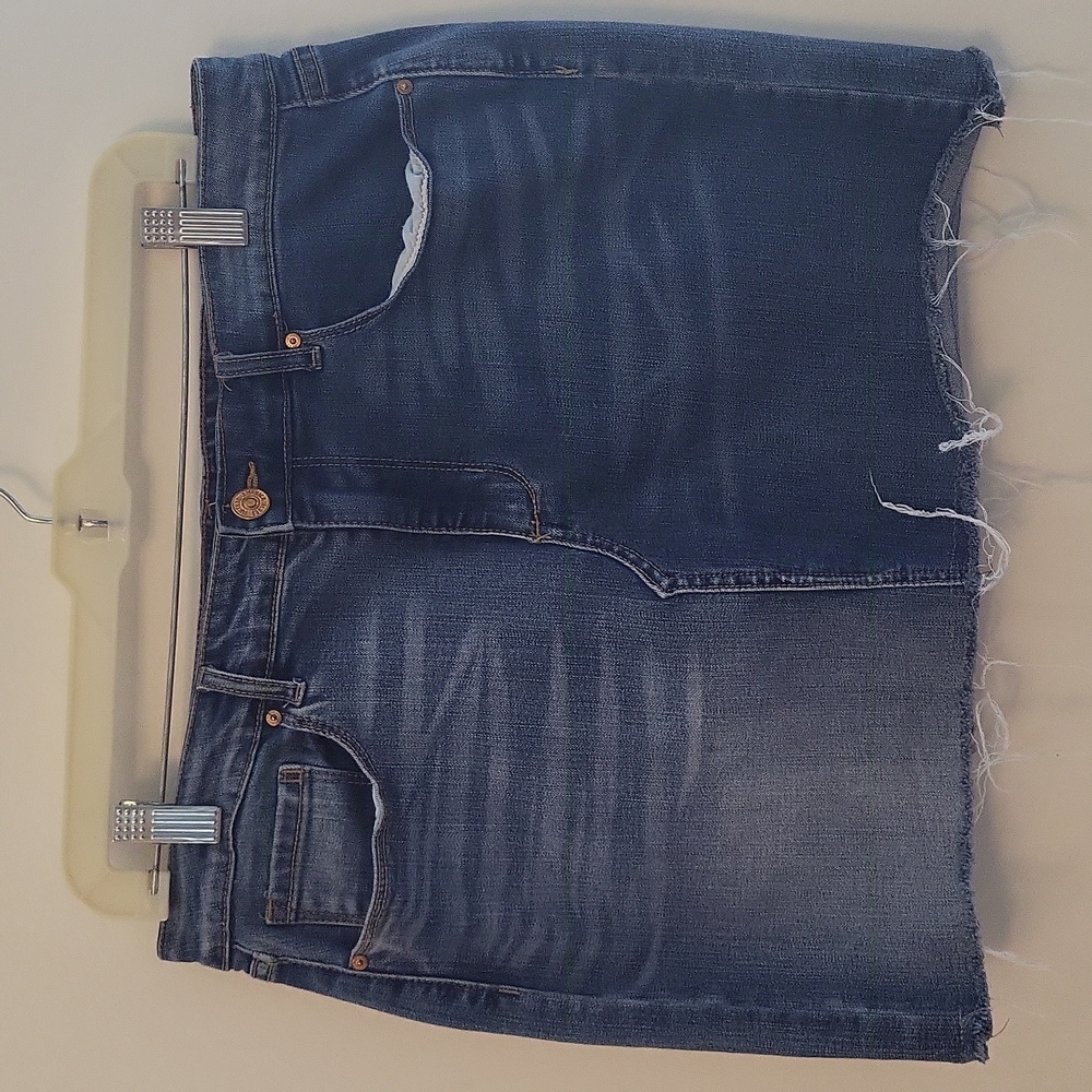 Vintage America Jean Skirt 10 - Picture 1 of 4